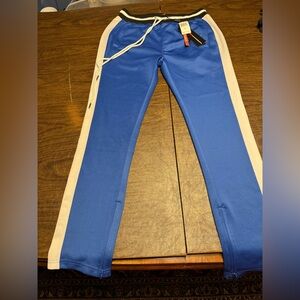 Blue and White Men's Joggers